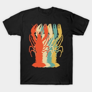 Crawfish Boil Silhouette Retro Pop Art Cajun Graphic T-Shirt